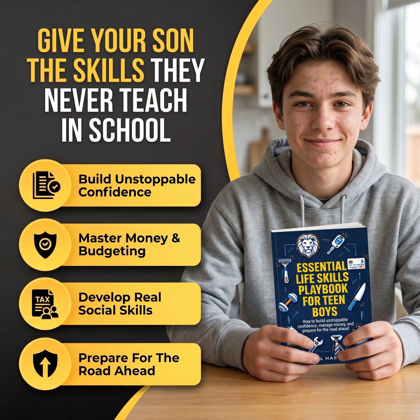 Essential Life Skills Playbook for Teen Boys
