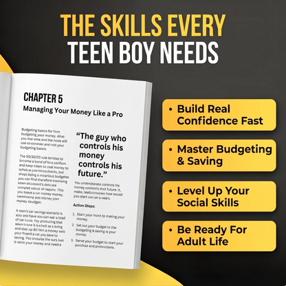 Essential Life Skills Playbook for Teen Boys